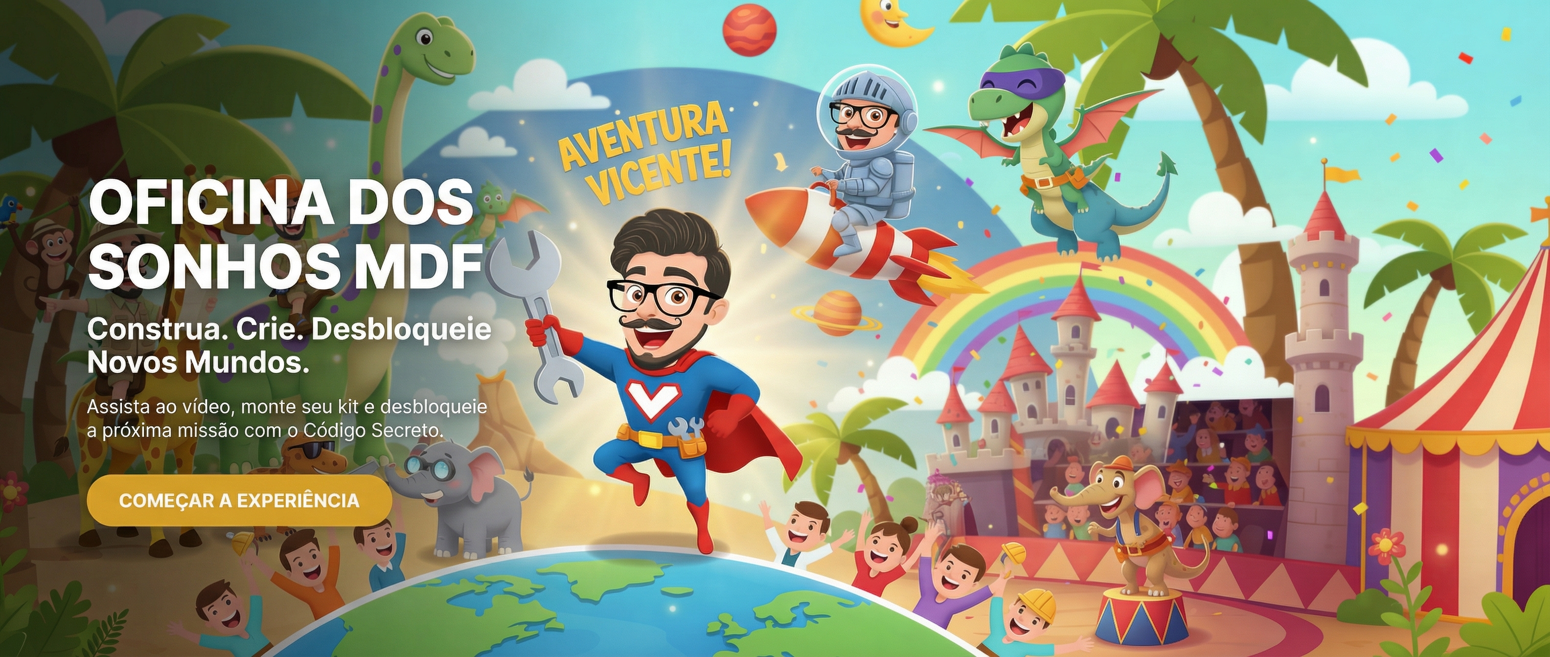 banner oficina dos sonhos mdf